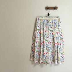 国産リバティ キュロット スカート パンツ ガウチョ 2枚目の画像