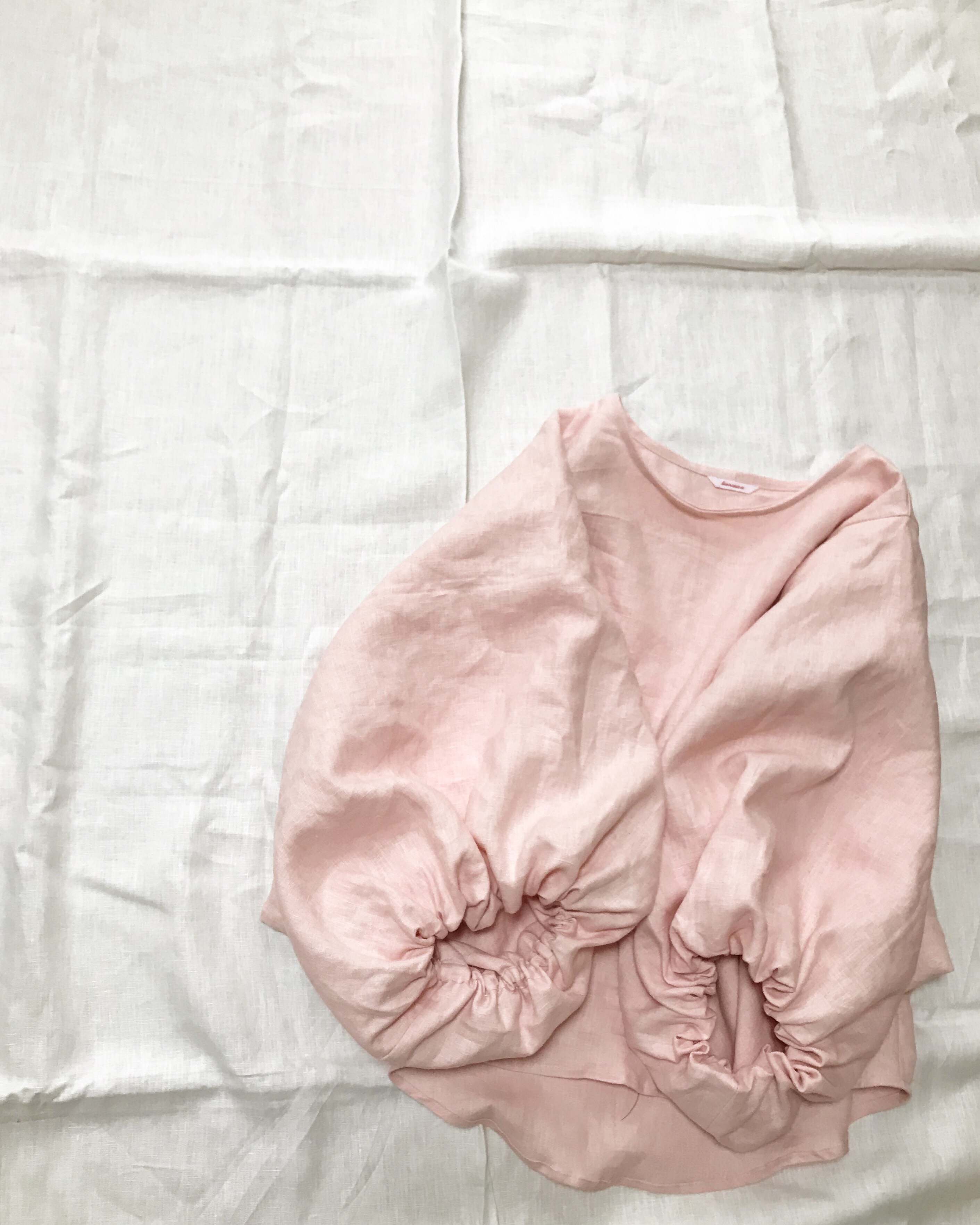 リネン バルーンスリーブ ブラウス