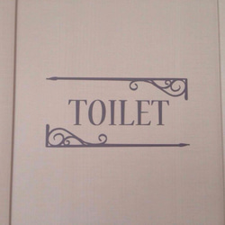 アンティーク風 トイレサイン 表示 アイアン調 トイレ ドア ｓ49 1枚目の画像
