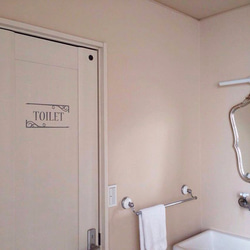 アンティーク風 トイレサイン 表示 アイアン調 トイレ ドア ｓ49 2枚目の画像