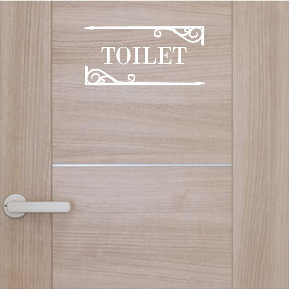 アンティーク風 トイレサイン 表示 アイアン調 トイレ ドア ｓ49 4枚目の画像