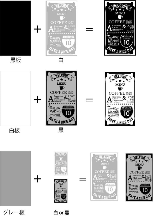 チョークアート風ウォールステッカー　貼れる　黒板　ウォールステッカー　アメリカン hzn-020-001 5枚目の画像