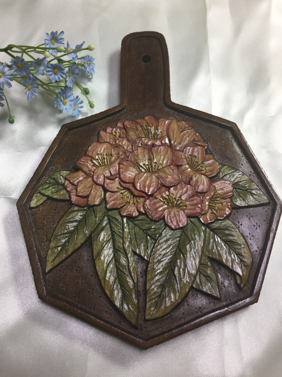 鍋敷き ハンドメイド 木彫 - メルカリ