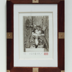015銅版画_犬_孤高の将軍 版画 doi440 通販 895589｜Creema
