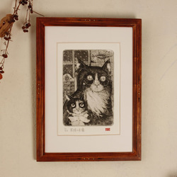 015銅版画_犬_孤高の将軍 版画 doi440 通販 895589｜Creema