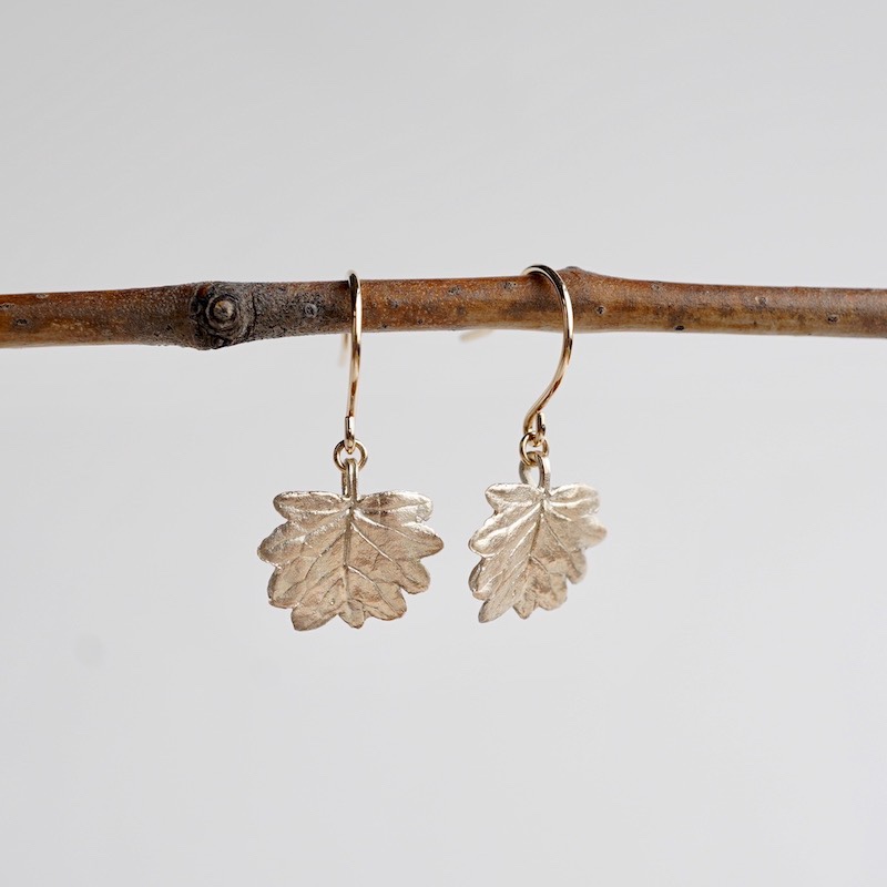 Barnet leaf earrings [EP068K10]