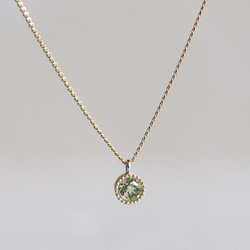 Peridot birthstone necklace [P033K18/K10PE] 1枚目の画像