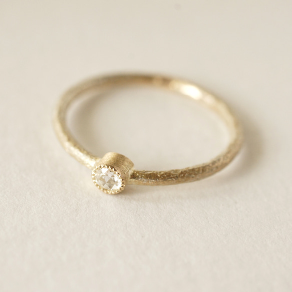 Diamond one stone ring {R050K18DM(R)} 第1張的照片