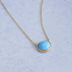 K18 Turquoise pendant [P072K18YG] 第2張的照片