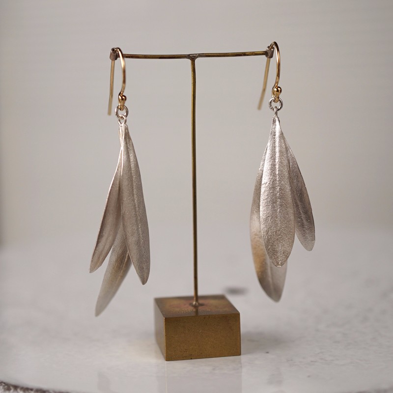 Olive leaves earrings [EP050SV]