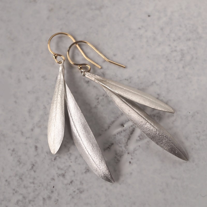 Olive leaves earrings [EP048SV]