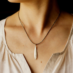 Olive leaf necklace {P072K10} 第4張的照片