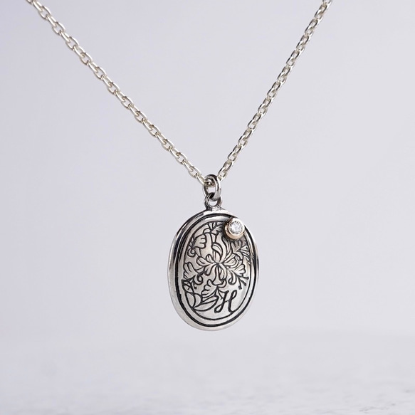 ハンドメイドn Initial necklace [H] [P043SV] ネックレス・ペンダント atelier