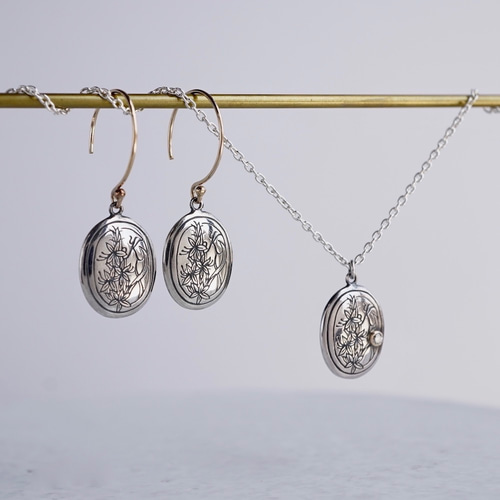 Initial birthstone necklace [K] [P045SV] ネックレス