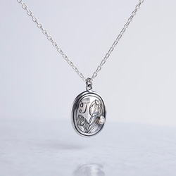 Initial necklace [T] [P050SV] 1枚目の画像