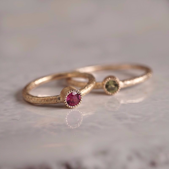 Ruby baby ring {R050babyK10(RB)} 第2張的照片