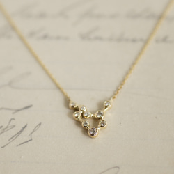 Stardust 9 stones necklace [P056K10/K18] 2枚目の画像