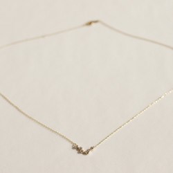 Stardust 5 stones necklace [P055K10/K18] 3枚目の画像