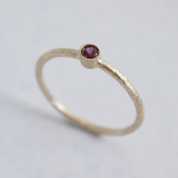Garnet birthstone ring [R050K18/K10RG] 第1張的照片