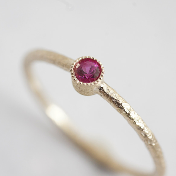 Ruby birthstone ring [R050K18/K10RB] 2枚目の画像