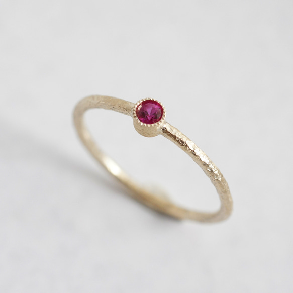 Ruby birthstone ring [R050K18/K10RB] 3枚目の画像