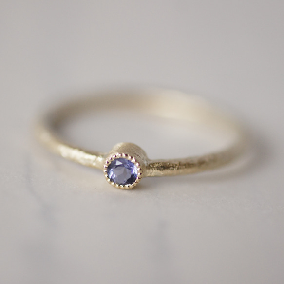 Tanzanite birthstone ring [R050K18/K10T] 1枚目の画像