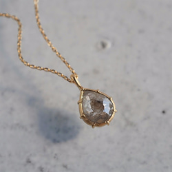 K18 Rose cut diamond pendant [OP703K18YG] 第1張的照片