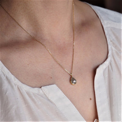 -sold- K18 Rose cut diamond pendant [OP703K18YG] 3枚目の画像