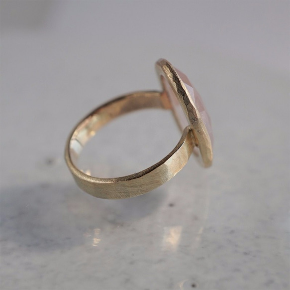 Pale pink sapphire ring [OP706K10YG] 第2張的照片