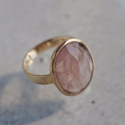 Pale pink sapphire ring [OP706K10YG] 第3張的照片