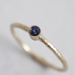 h様専用　K10WG Sapphire birthstone ring {R050K10(SP)} 3枚目の画像