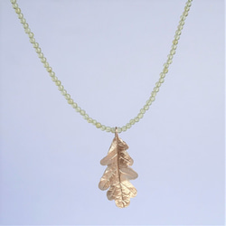 Oak leaf necklace {P077K10(NS)} 2枚目の画像