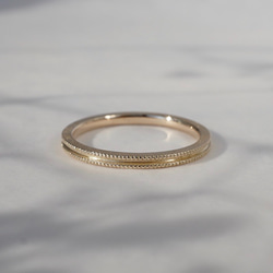 Double milgrain ring [R072K10/K18] 1枚目の画像