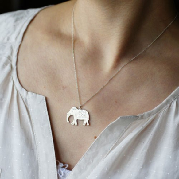 Elephant pendant {P019K10} 第3張的照片