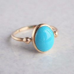 Turquoise ring [OP728K10YG] 第1張的照片