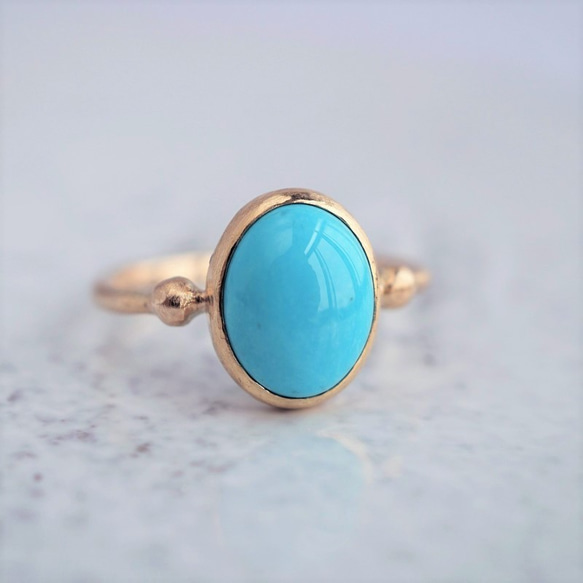 -sold- Turquoise ring [OP728K10YG] 3枚目の画像
