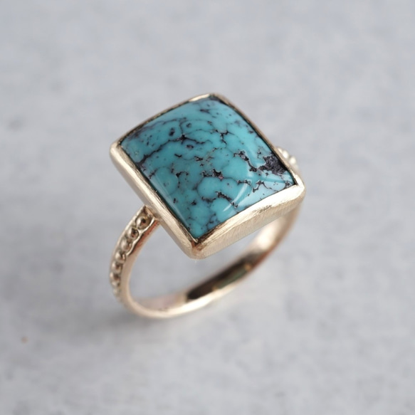 Turquoise ring [OP732K10YG] 4枚目の画像