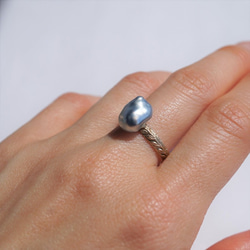 Tahitian pearl laurel ring [OP725K10] 第1張的照片