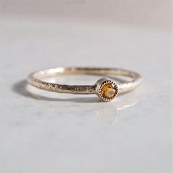 Citrine birthstone ring{R050K10/K18CT} 第1張的照片