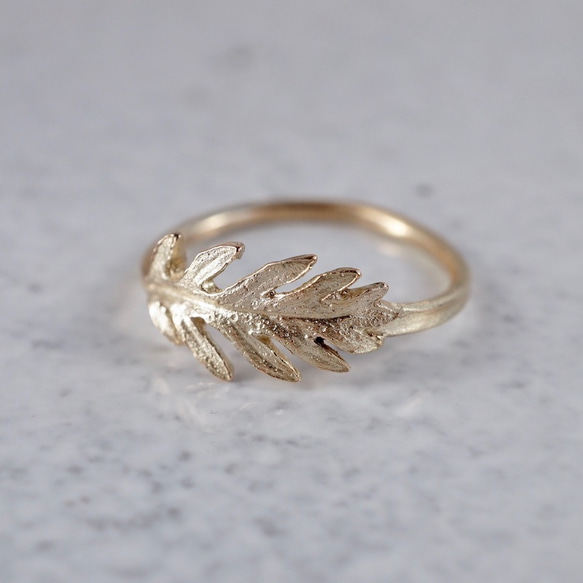 Daisy leaf ring {R080K10} 第1張的照片