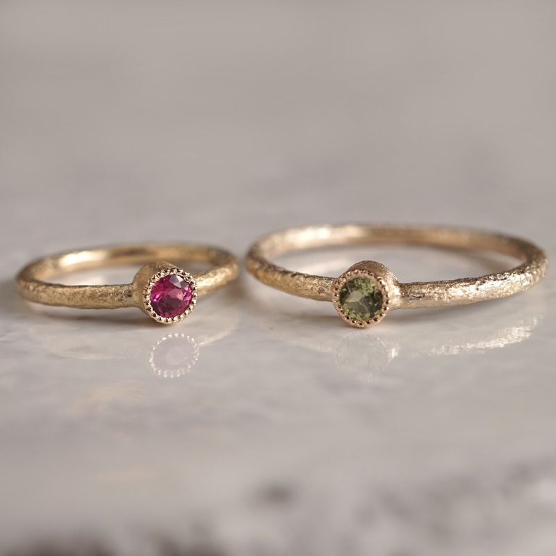 Birthstone ring set [R050K10set]