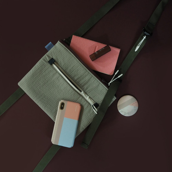 ネイチャーバッグ|グレー|防水付属バッグに合う斜めの軽量カラー| THELAYERS 9枚目の画像