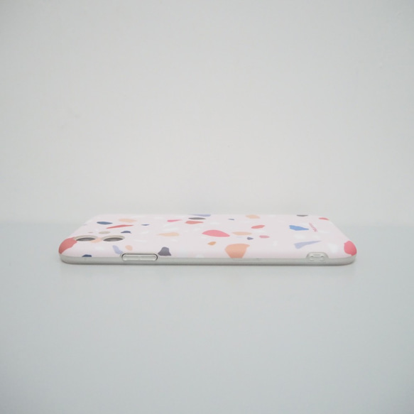 粉紅色磨石子水磨石 MELODY TERRAZZO Phone Case 客製化手機殼 第4張的照片