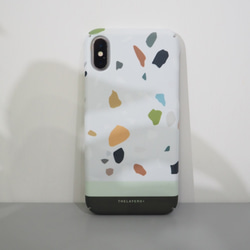 幾何圖案水磨石 PETER PEN TERRAZZO Phone Case客製化手機殼 第1張的照片