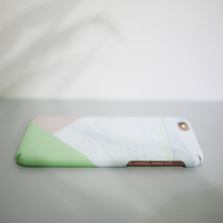 シンプルな大理石のマーブルGRAPHIC MINT MARBLE iPhoneはオリジナルの電話になります 3枚目の画像