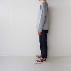 pablo cotton/center back long sleeve tshirt /gray/size1 8枚目の画像