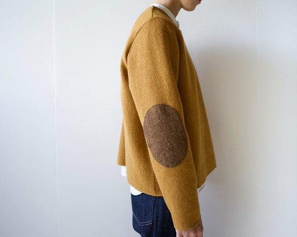 elbow patch knit/vintage brown 6枚目の画像