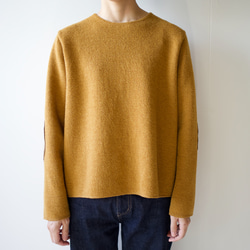 elbow patch knit/vintage brown 9枚目の画像
