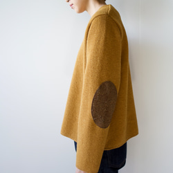 elbow patch knit/vintage brown 10枚目の画像