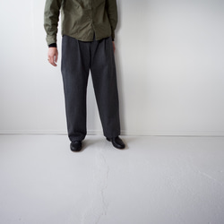 cotton wool/tuck pants 1枚目の画像